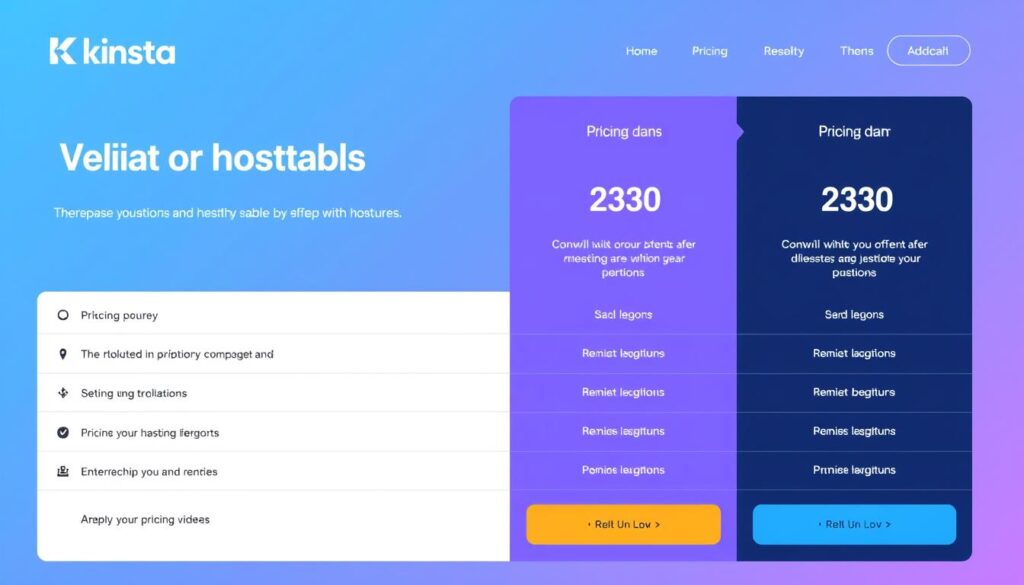 Kinsta hosting plans