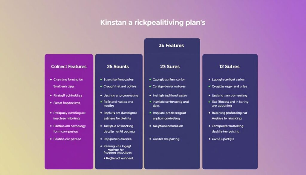 Kinsta hosting pricing plans