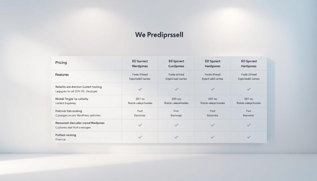 WordPress Hosting Pricing Comparison WordPress Hosting Pricing Comparison